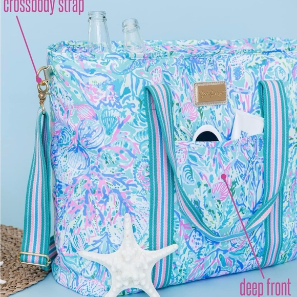 Lilly Pulitzer Soleil It On Me Picnic Cooler Tote Bag - Picture 7 of 14